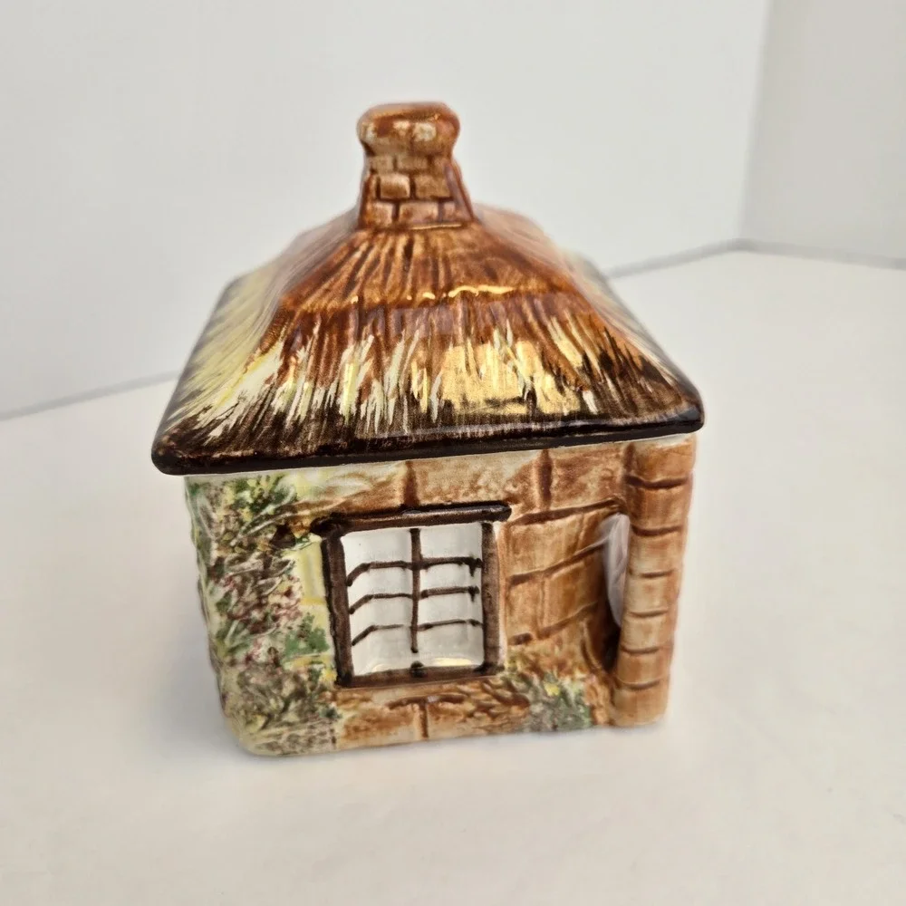 Price Kensington Cottage Ware lidded‎ Sugar Bowl Trinket Box Made In England Vtg